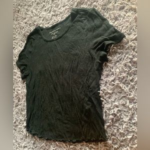Black Short Sleeve Top